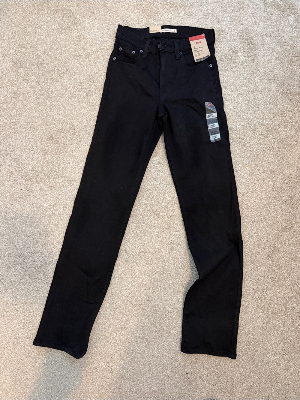 Levi's Black Straight Leg Women's Jeans